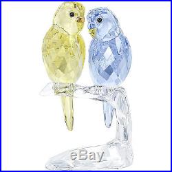 Swarovski Budgies Brand New In Box #5004725 Parakeets Color Two Birds Crystal Fs