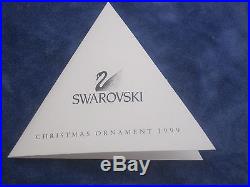 Swarovski CRYSTAL ANNUAL CHRISTMAS SNOWFLAKE ORNAMENT 1999 MINT IN BOX MIB NIB