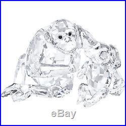 Swarovski Chimpanzee Mother with baby New 2015 Crystal # 5063689 and &