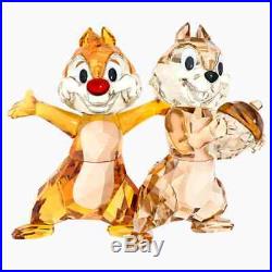 Swarovski Chip n Dale Disney Chipmunks Acorn Mickey Crystal Figurine 5302334