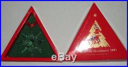 Swarovski Christmas Holiday Ornament 1991 BOX / COA European FIRST EDITION