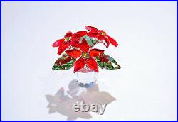 Swarovski Christmas Poinsettia Red Flower Festive Holiday 905209 Brand New