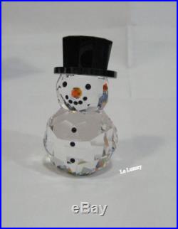 Swarovski Christmas Snowman with Hat Crystal Authentic MIB 5135852