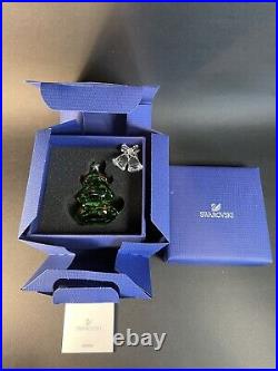 Swarovski Christmas Tree, Green 2.75 With Box #5223606 & Bells (couple Dings)