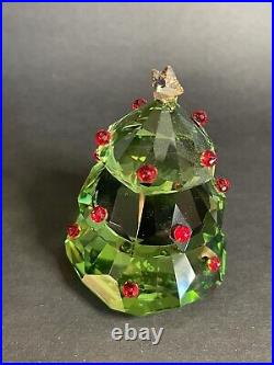 Swarovski Christmas Tree, Green 2.75 With Box #5223606 & Bells (couple Dings)