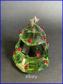 Swarovski Christmas Tree, Green 2.75 With Box #5223606 & Bells (couple Dings)