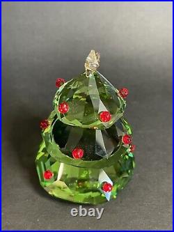 Swarovski Christmas Tree, Green 2.75 With Box #5223606 & Bells (couple Dings)
