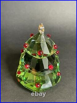 Swarovski Christmas Tree, Green 2.75 With Box #5223606 & Bells (couple Dings)