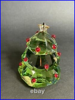 Swarovski Christmas Tree, Green 2.75 With Box #5223606 & Bells (couple Dings)