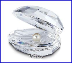 Swarovski Clear Crystal Figurine SHELL WITH PEARL #14389 New