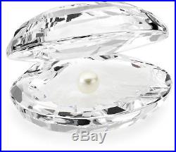 Swarovski Clear Crystal Figurine SHELL WITH PEARL #14389 New