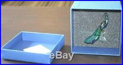 Swarovski Color Crystal Bird Figurine SCS 2013 Peacock with plaque #1145553 MIB