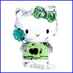 Swarovski Color Crystal Figurine HELLO KITTY LUCKY CHARM #5268840 New