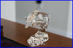 Swarovski Crystal 190365 Dolphin On Wave South Seas Figurine Box 1995 COA