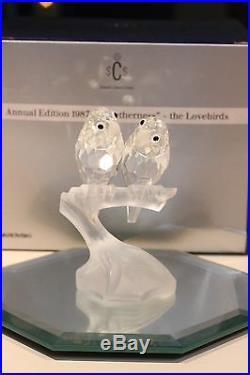 Swarovski Crystal 1987 SCS piece The Lovebirds