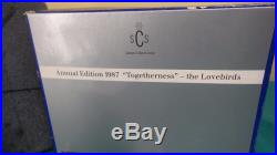 Swarovski Crystal 1987 Scs Annual Lovebirds Togetheness Figurine +original Box