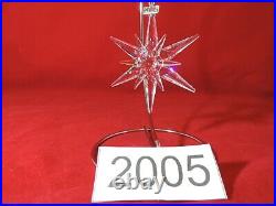 Swarovski Crystal 2005 Annual Edition Snowflake Star Ornament
