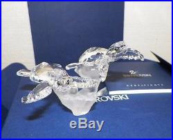 Swarovski Crystal 2006 Baby Sea Turtles Figurine Retired Signed 826480 In Box