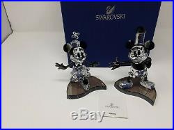 Swarovski Crystal 2013 Disney STEAMBOAT WILLIE Mickey Mouse Minnie 1142826 NIB