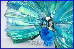 Swarovski Crystal 2015 Yearly SCS Peacock Arya Figurine Excellent Green Blue