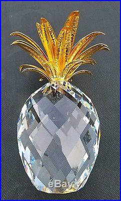 Swarovski Crystal 7507 Nr 260 Giant Pineapple Gold Leaf Retired 2008