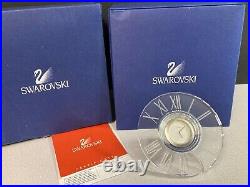 Swarovski Crystal 9280 000 004 Helios Table Clock 168003 In Box + Cert