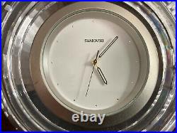 Swarovski Crystal 9280 000 004 Helios Table Clock 168003 In Box + Cert