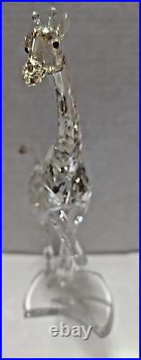 Swarovski Crystal Amber Giraffe Figurine In Original Box With CoA