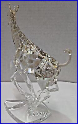 Swarovski Crystal Amber Giraffe Figurine In Original Box With CoA