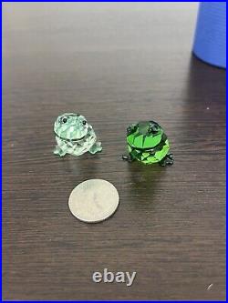 Swarovski Crystal Angelo & Angelina Frogs In Love Figurine Pair #5136524 NIB Swarovski Crystal Angelo & Angelina Frogs In Love Figurine Pair #5136524 NIB