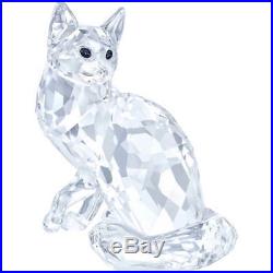 Swarovski Crystal Animal Figurine MAINE COON CAT, Clear- 5135919 New