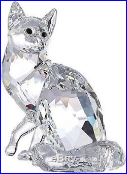 Swarovski Crystal Animal Figurine MAINE COON CAT, Clear- 5135919 New