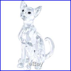 Swarovski Crystal Animal Figurine SIAMESE CAT, Clear- 5135918 New