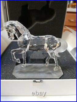 Swarovski Crystal Arabian Stallion Horse Figurine 221609 Martin Zendron