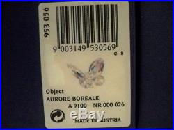 Swarovski Crystal Aurore Boreale / Aurora Borealis Butterfly 953056 Bnib Coa