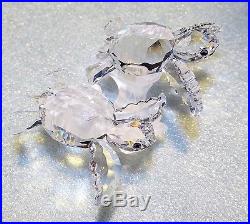 Swarovski Crystal BABY SEA TURTLES Figurine South Sea Series