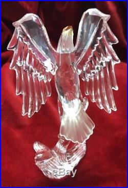 Swarovski Crystal BALD EAGLE Figurine, 5'H Mint Condition, Swarovski Swan Signed