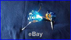 Swarovski Crystal BIRDS Figurine KINGFISHERS Blue Turquoise #5155669