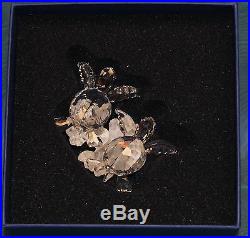 Swarovski Crystal Baby Sea Turtles Retired 826480 Figurine Signed Brand New Box