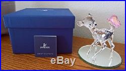Swarovski Crystal Bambi withButterfly with Mirror, Box and COA