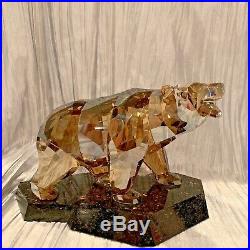 Swarovski Crystal Bear (Soulmates) with Boxes and Certificate 1037053 RETIRED