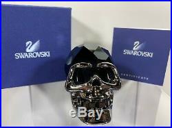 Swarovski Crystal Black Crystal Small Skull 9600 000 184 / 1124215 MIB WithCOA
