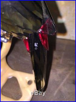 Swarovski Crystal Black Diamond Toucan Retired 2009 Mint No Box