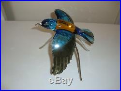 Swarovski Crystal Blue Turquoise Roller Bird