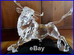 Swarovski Crystal Bull Figurine by Adi Stocker Limited Edition 04650/10,000