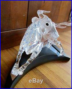 Swarovski Crystal Bull Figurine by Adi Stocker Limited Edition 04650/10,000