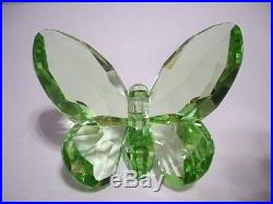 Swarovski Crystal Butterfly Light Peridot 855773 Retired Bnib Coa