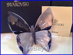 Swarovski Crystal Butterfly Provence Lavender Retired 2015 #1182454/5155714 NIB
