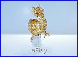 Swarovski Crystal Chinese Zodiac Golden Noble Dragon 5136826 Brand New in Box