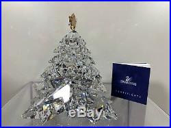 Swarovski Crystal Christmas Tree Shining Star Golden Large 1139998 MIB WithCOA